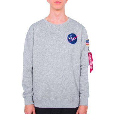Alpha Industries Herren Sweater Space Shuttle grey heather M