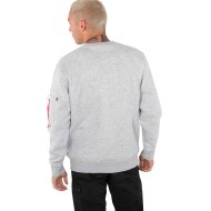 Alpha Industries Herren Sweater Camo Bar grey heather S