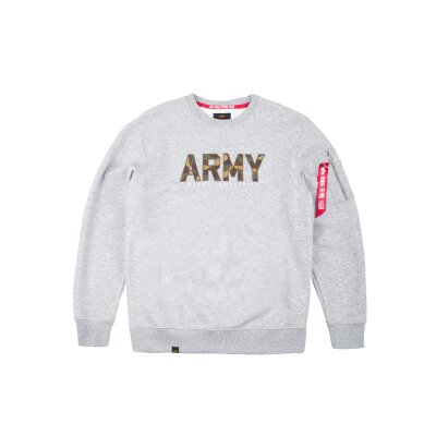 Alpha Industries Herren Sweater Army Camo grau XXL