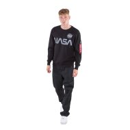 Alpha Industries Herren Sweater NASA Reflective black S