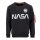 Alpha Industries Herren Sweater NASA Reflective black L