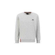 Alpha Industries Herren Sweater Basic Small Logo grey heather