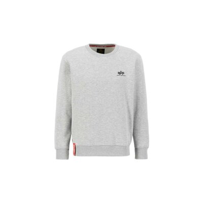 Alpha Industries Herren Sweater Basic Small Logo grey heather S