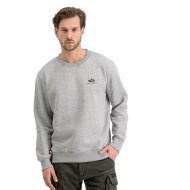 Alpha Industries Herren Sweater Basic Small Logo grey heather L