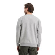 Alpha Industries Herren Sweater Basic Small Logo grey heather XXL