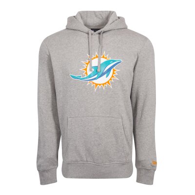 New Era Herren Hoodie NFL Miami Dolphins Logo grau