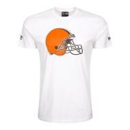 New Era Herren T-Shirt NFL Cleveland Browns Logo wei&szlig;