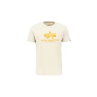 Alpha Industries Herren T-Shirt Basic Logo vintage white