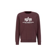 Alpha Industries Herren Sweater Basic Logo deep maroon