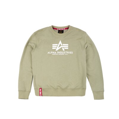 Alpha Industries Herren Sweater Basic Logo light olive