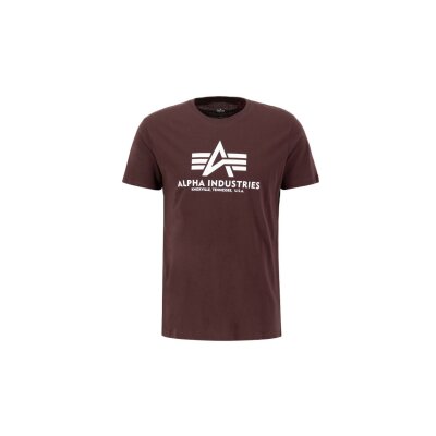 Alpha Industries Herren T-Shirt Basic Logo deep maroon S