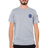 Alpha Industries Herren T-Shirt Space Shuttle NASA grey heather