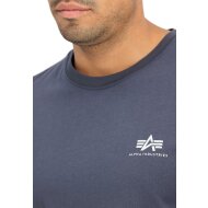 Alpha Industries Herren T-Shirt Basic Small Logo navy