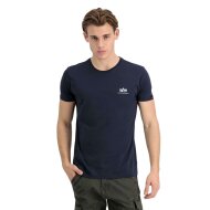 Alpha Industries Herren T-Shirt Basic Small Logo rep.blue