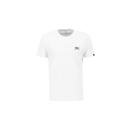 Alpha Industries Herren T-Shirt Basic Small Logo white