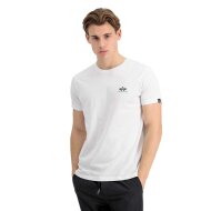 Alpha Industries Herren T-Shirt Basic Small Logo white