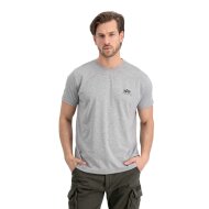 Alpha Industries Herren T-Shirt Basic Small Logo grey...