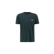 Alpha Industries Herren T-Shirt Basic Small Logo dark petrol