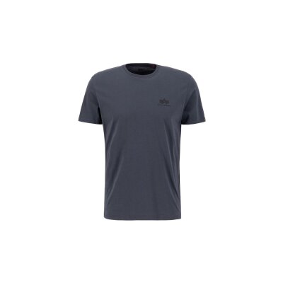 Alpha Industries Herren T-Shirt Basic Small Logo greyblack/black