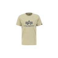 Alpha Industries Herren T-Shirt Basic Logo light olive XXL