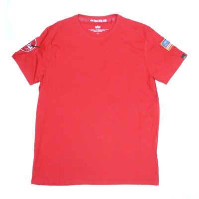 Alpha Industries Herren T-Shirt NASA speed red