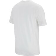 Nike Herren T-Shirt Embroidered Little Logo white/black
