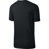 Nike Herren T-Shirt Embroidered Little Logo black/white