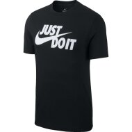 Nike Sportswear Herren T-Shirt Just Do It Swoosh black/white