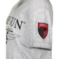 Top Gun T-Shirt Hyper mit Patches grey 3XL
