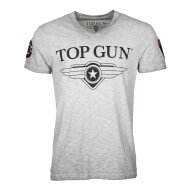 Top Gun T-Shirt Hyper mit Patches grey melange S