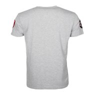 Top Gun T-Shirt Hyper mit Patches grey melange L