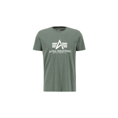 Alpha Industries Herren T-Shirt Basic Logo vintage green