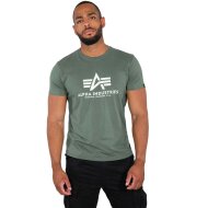 Alpha Industries Herren T-Shirt Basic Logo vintage green