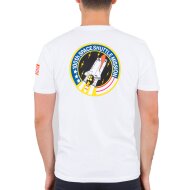 Alpha Industries Herren T-Shirt Space Shuttle NASA white