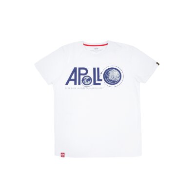 Alpha Industries Herren T-Shirt Apollo 50 white