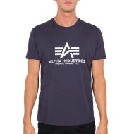 Alpha Industries Herren T-Shirt Basic Logo nightshade
