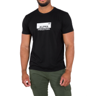 Alpha Industries Herren T-Shirt Box Logo black