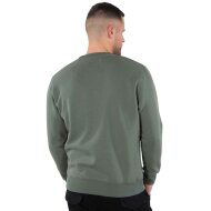 Alpha Industries Herren Sweater Basic Logo vintage green