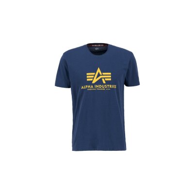Alpha Industries Herren T-Shirt Basic Logo new navy