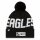 New Era Knit Beanie Onfield 2019 Road Philadelphia Eagles schwarz