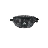 Alpha Industries Rubber Print Waist Bag black camo